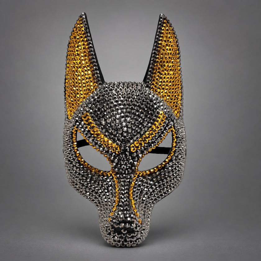 Máscara de Anubis con pedrería