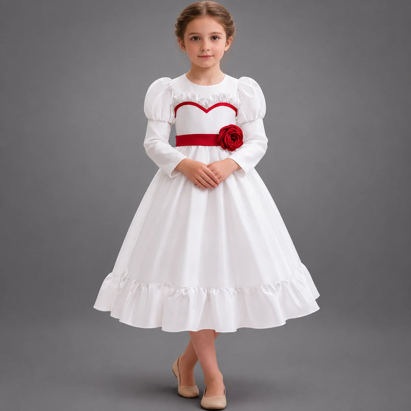 Disfraz infantil de muñeca de terror