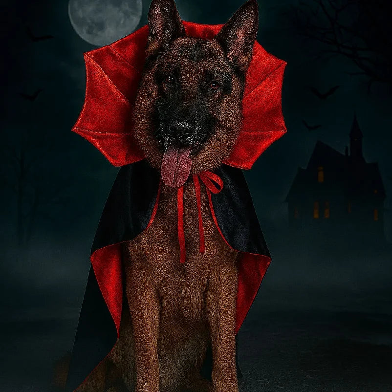Capa de vampiro para perros y gatos