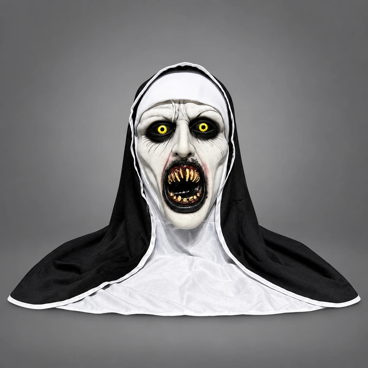 Máscara de monja de terror