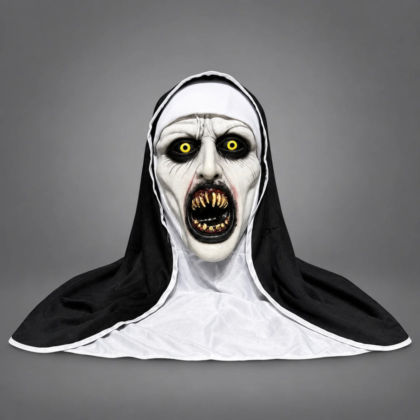 Máscara de monja de terror