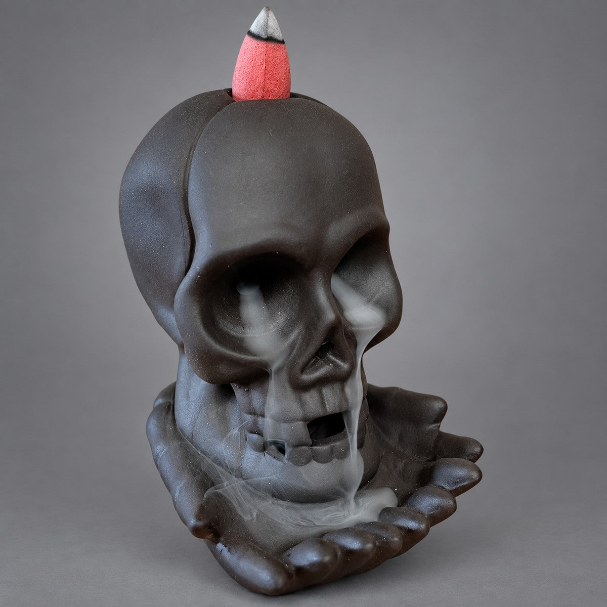 Calavera con luz · quemador de incienso
