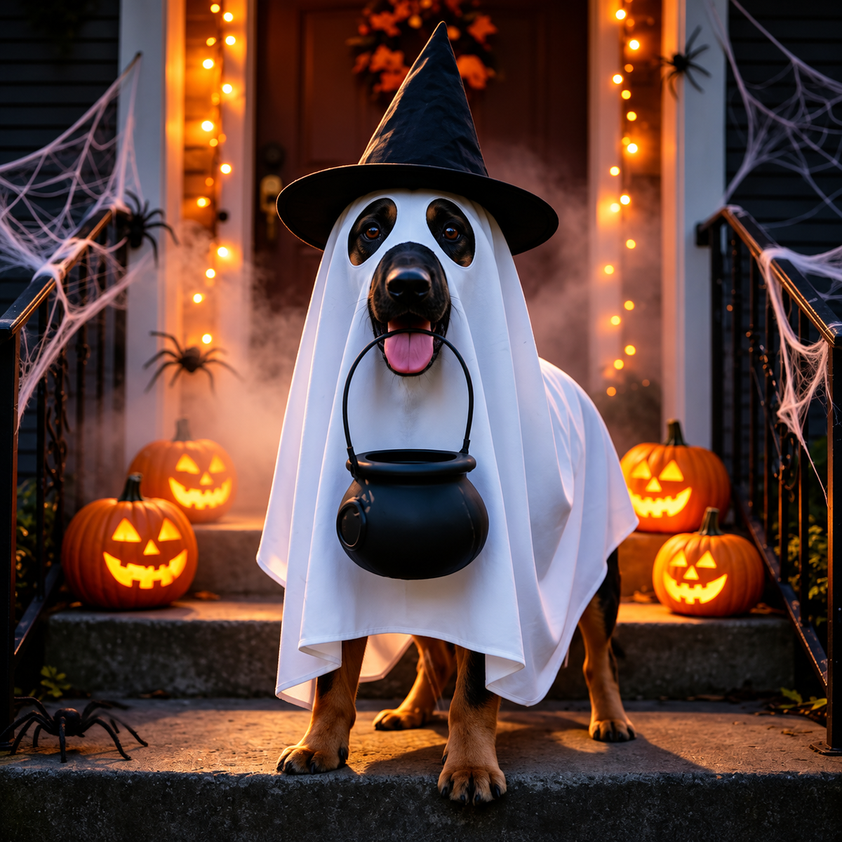 Disfraz de fantasma para perros